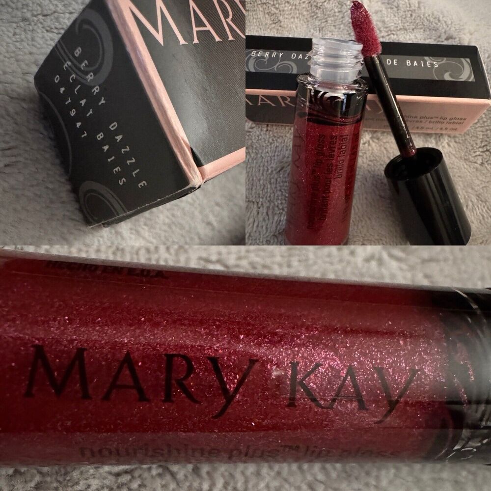 MARY KAY Nourishine Plus Lip Gloss Berry Dazzle #047947 NEW NIB Free Shipping!!